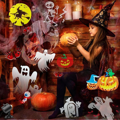 Halloween Projector Light with 19 HD Slides & Remote