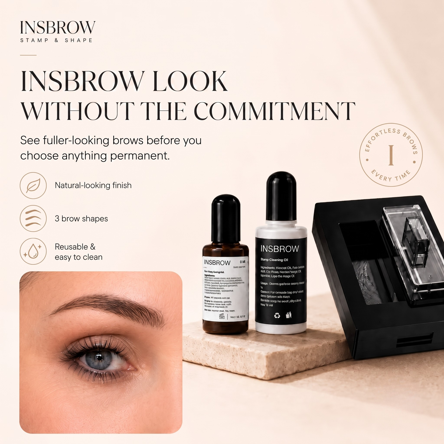 INSBROW Precision Stamp | Perfect Brows. Every Single Morning.